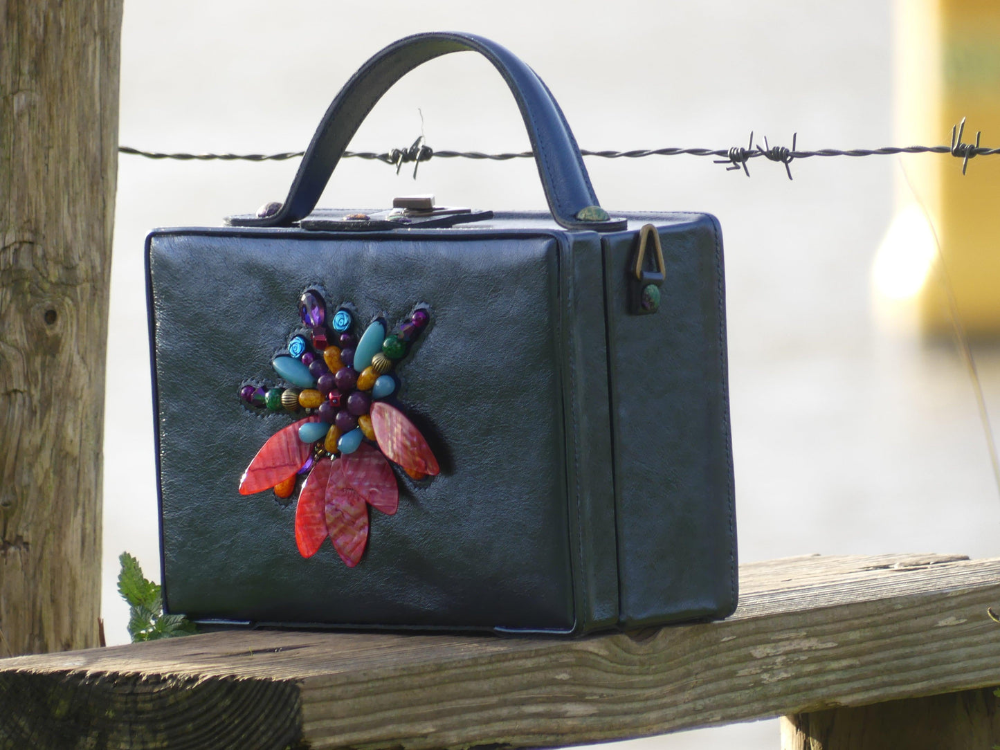 Funky Blue Suitcase