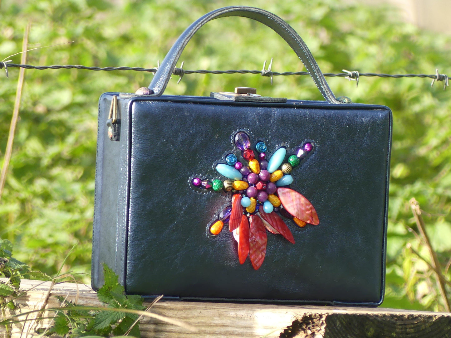 Funky Blue Suitcase