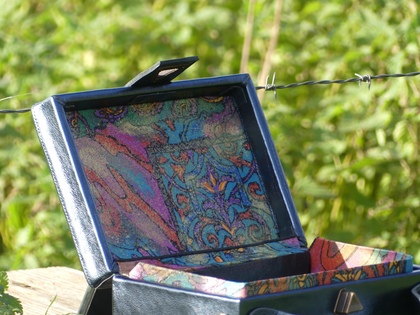 Funky Blue Suitcase
