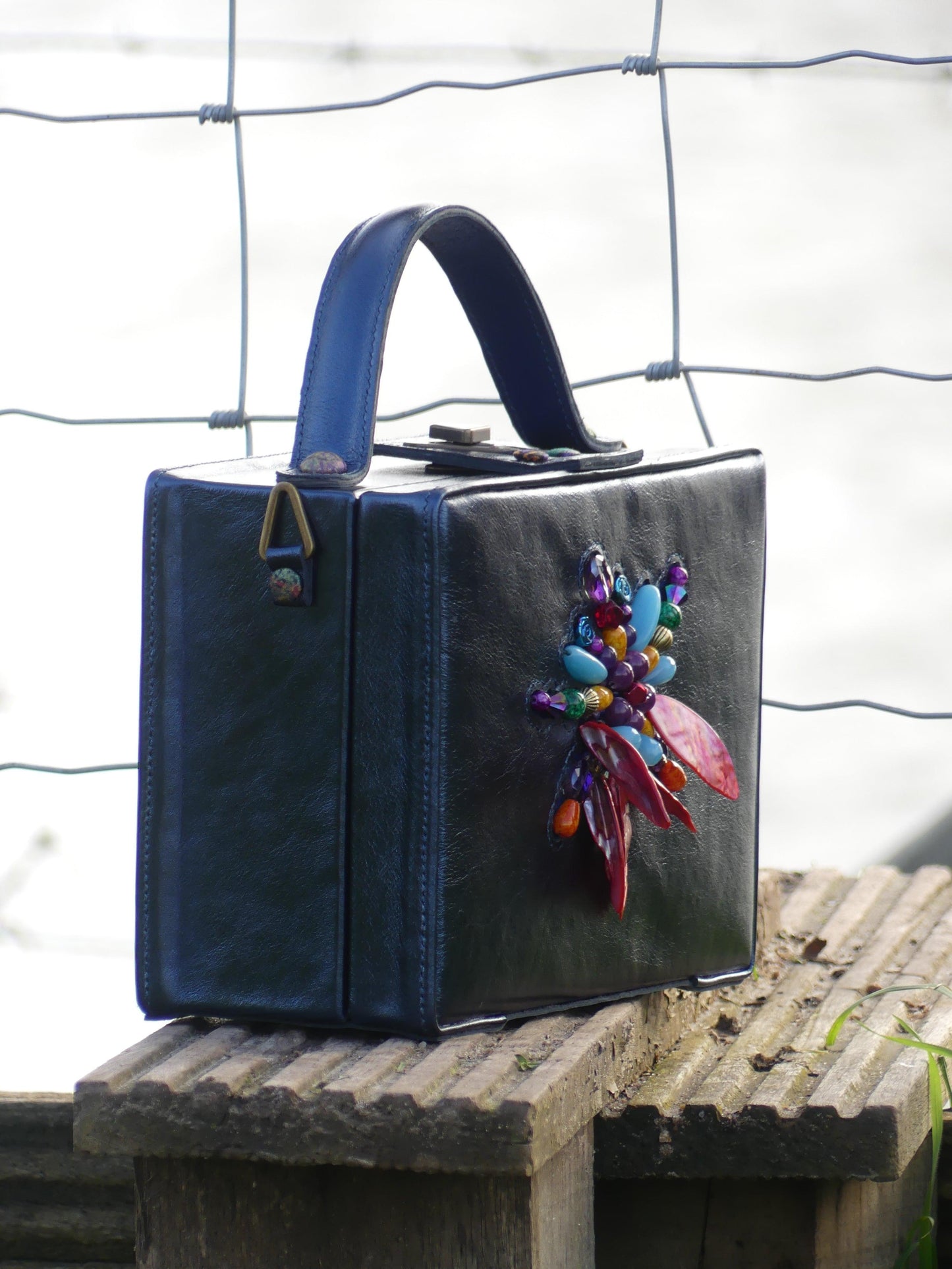 Funky Blue Suitcase