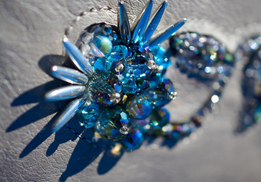 Glitter & Grey Suitcase