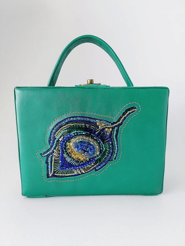Peacock Feather Suitcase